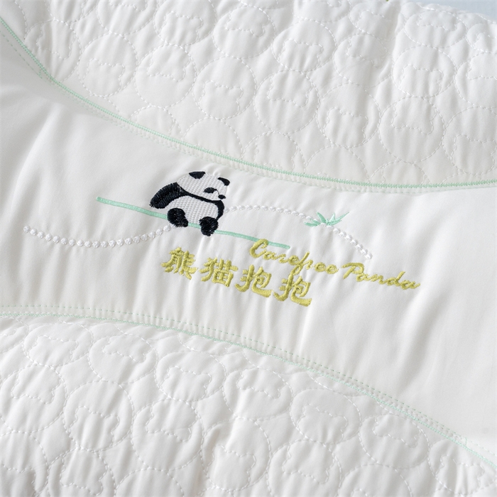 91家纺网 家纺一手货源 找家纺 （总）鼎晟纺 2025新款柔软舒适熊猫抱抱枕成人枕芯学生枕头