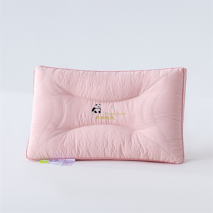 91家纺网 家纺一手货源 找家纺 鼎晟纺 2025新款柔软舒适熊猫抱抱枕成人枕芯学生枕头 熊猫抱抱-粉色