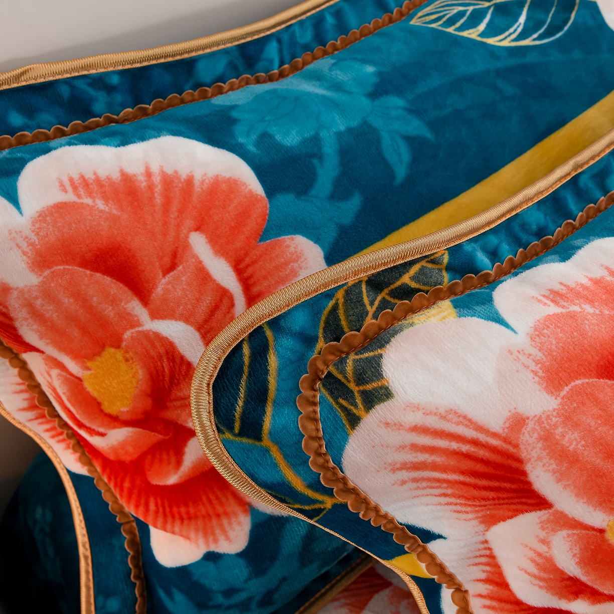 91家纺网 家纺一手货源 找家纺 贝诗梦 2025新款牛奶绒金貂绒法莱绒单被套 繁花似锦