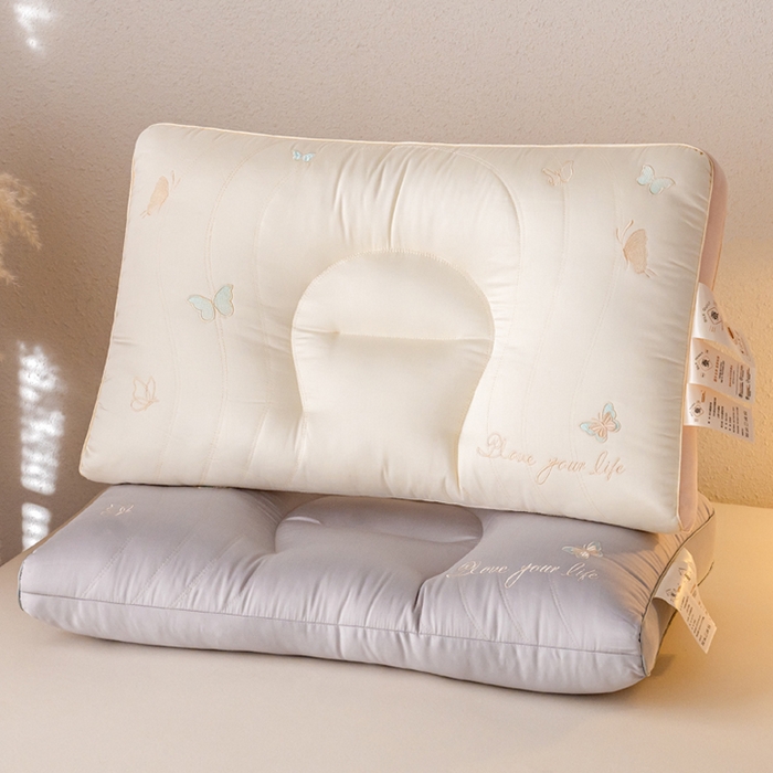 （总）鼎晟纺 2025新款新品蚕丝蛋白护颈枕成人枕芯学生枕头
