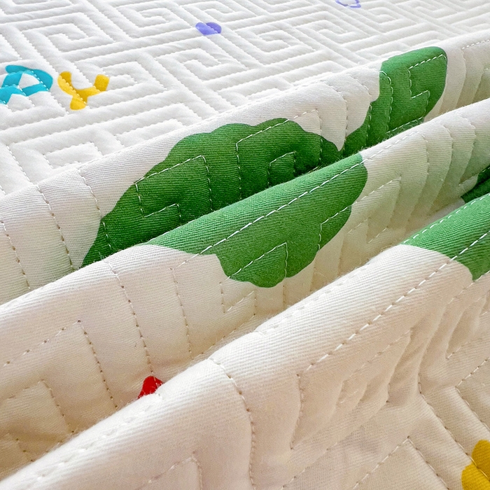 91家纺网 家纺一手货源 找家纺 羽爱家纺 2025新款A类双面印花全棉水洗床盖套件-三件套 欢乐熊猫-