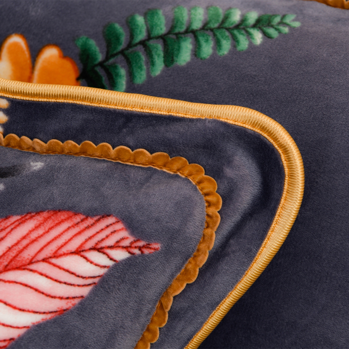 91家纺网 家纺一手货源 找家纺 贝诗梦 2025新款牛奶绒金貂绒法莱绒单被套 盛宴花开