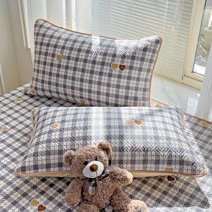 91家纺网 家纺一手货源 找家纺 羽爱家纺 2025新款A类双面印花全棉水洗床盖套件-三件套 恋格-