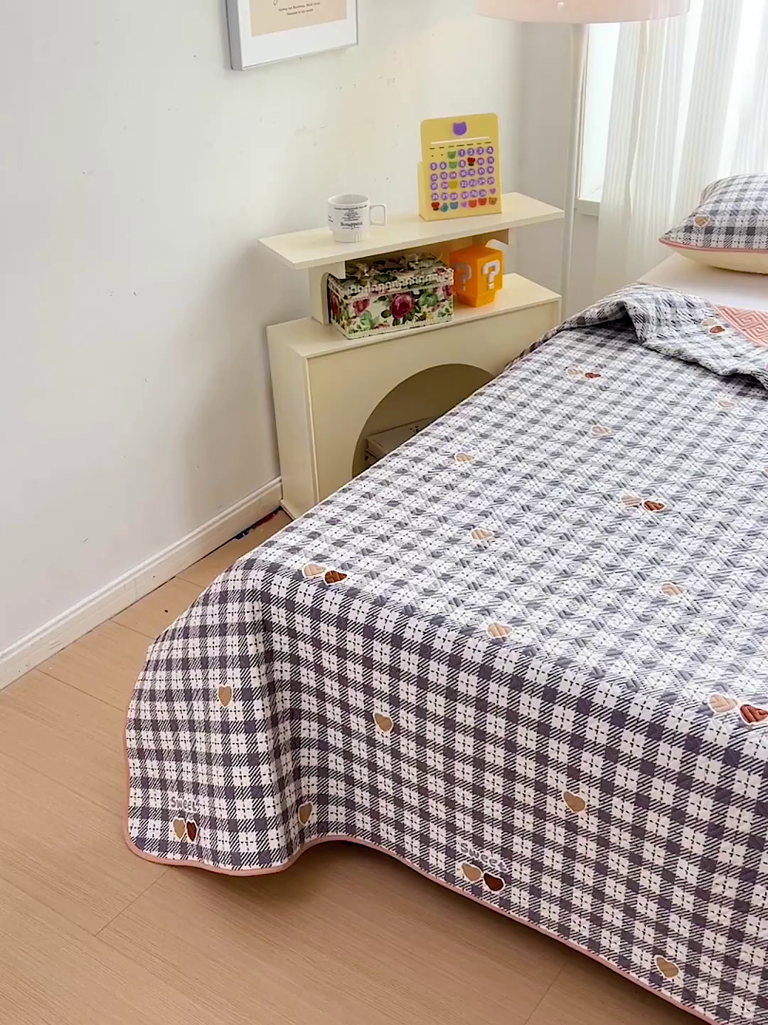 91家纺网 家纺一手货源 找家纺 羽爱家纺 2025新款A类双面印花全棉水洗床盖套件-三件套 恋格-