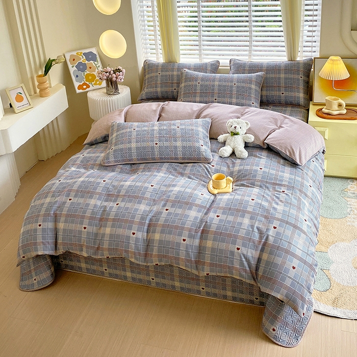 91家纺网 家纺一手货源 找家纺 羽爱家纺 2025新款A类双面印花全棉水洗床盖套件-三件套 斯里兰卡-