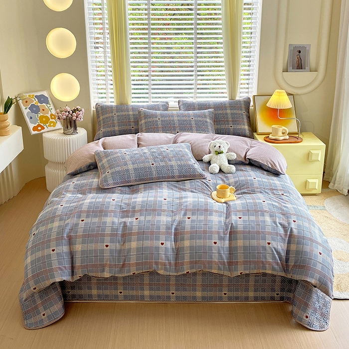 91家纺网 家纺一手货源 找家纺 羽爱家纺 2025新款A类双面印花全棉水洗床盖套件-三件套 斯里兰卡-