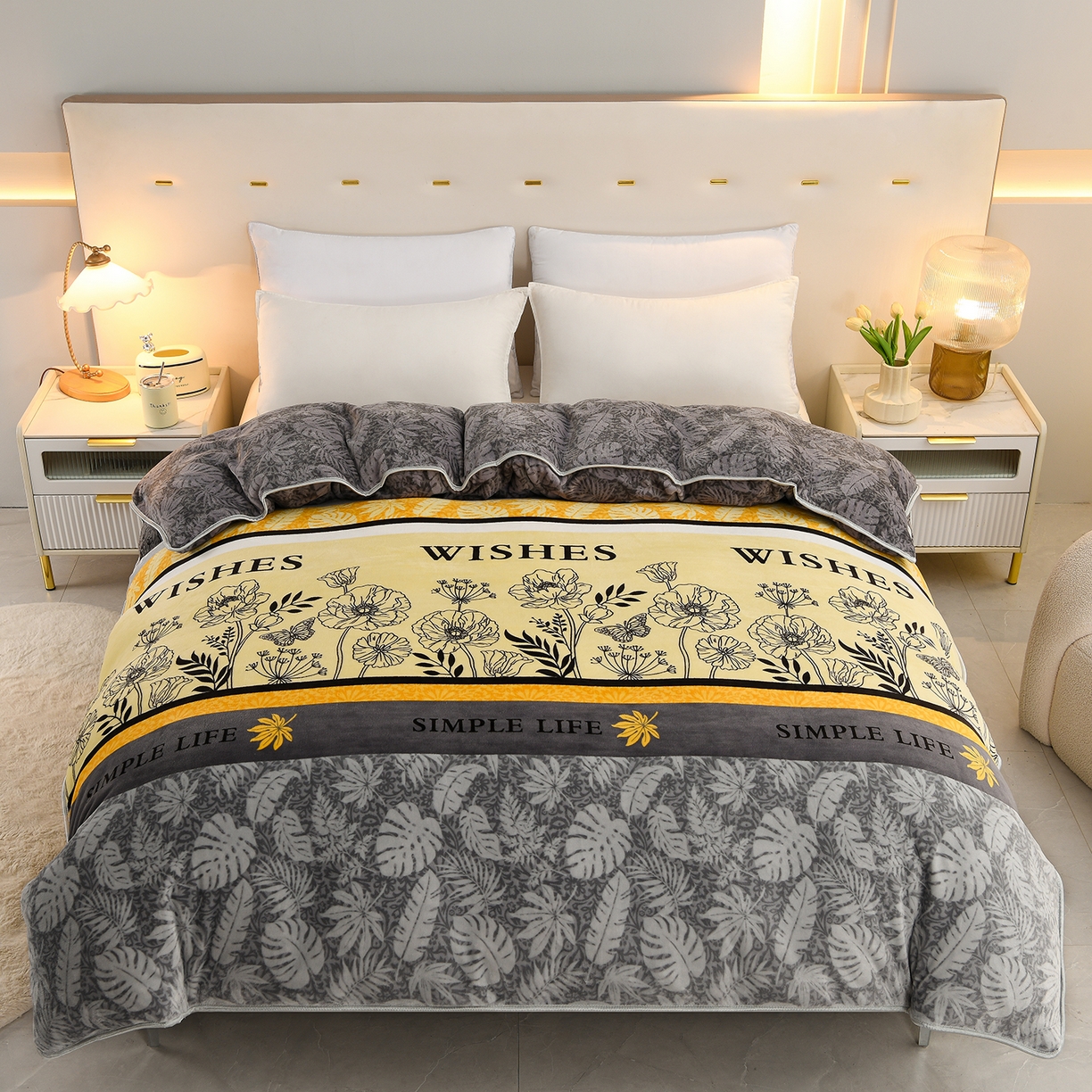 贝诗梦 2025新款牛奶绒金貂绒法莱绒单被套 朱丽叶