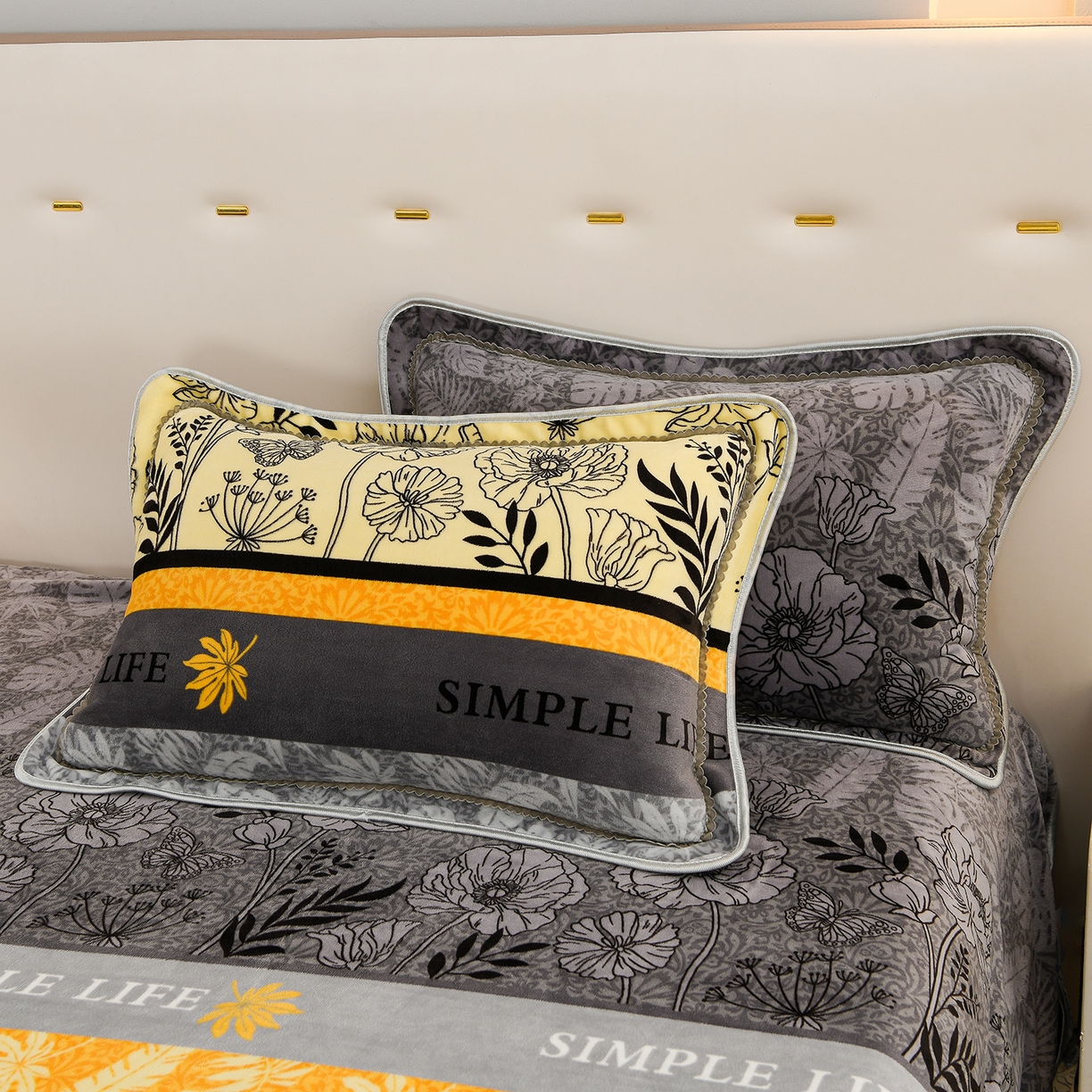 91家纺网 家纺一手货源 找家纺 贝诗梦 2025新款牛奶绒金貂绒法莱绒单被套 朱丽叶