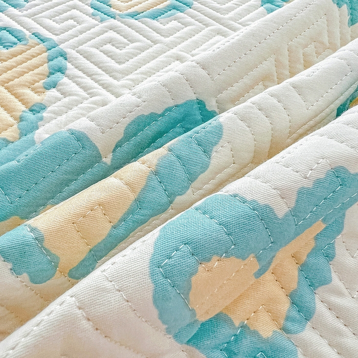 91家纺网 家纺一手货源 找家纺 羽爱家纺 2025新款A类双面印花全棉水洗床盖套件-三件套 心情-