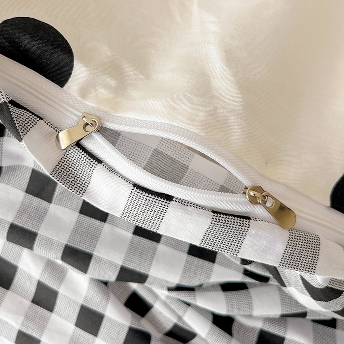 91家纺网 家纺一手货源 找家纺 羽爱家纺 2025新款A类双面印花全棉水洗床盖套件-三件套 星星点灯-