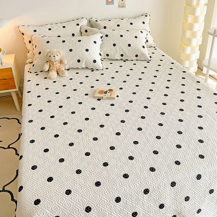 91家纺网 家纺一手货源 找家纺 羽爱家纺 2025新款A类双面印花全棉水洗床盖套件-三件套 星星点灯-