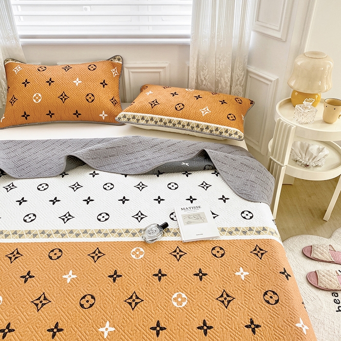 91家纺网 家纺一手货源 找家纺 羽爱家纺 2025新款A类双面印花全棉水洗床盖套件-三件套 伊丽莎白-