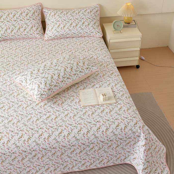 91家纺网 家纺一手货源 找家纺 羽爱家纺 2025新款A类双面印花全棉水洗床盖套件-三件套 月影倾城-