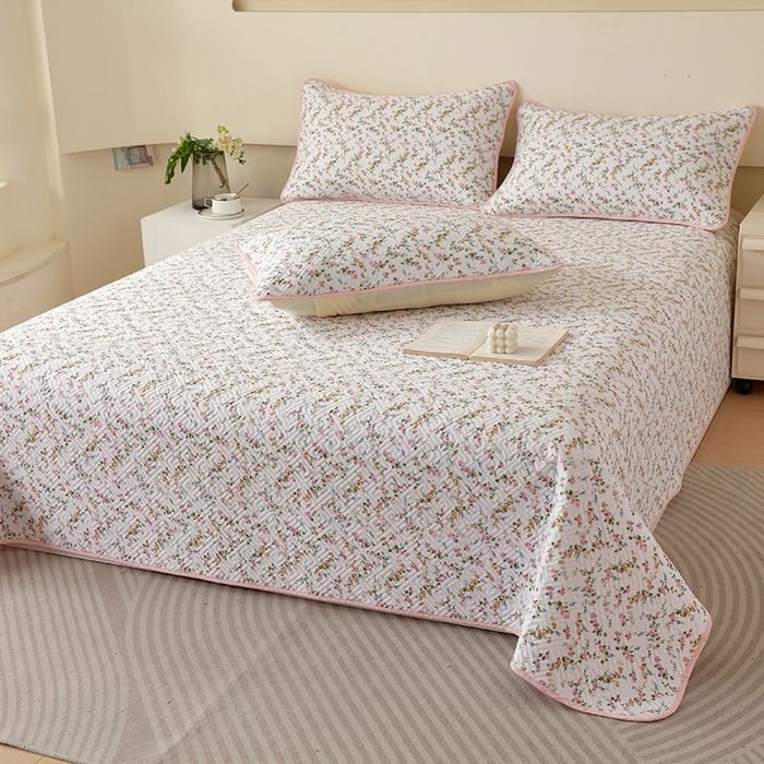 91家纺网 家纺一手货源 找家纺 羽爱家纺 2025新款A类双面印花全棉水洗床盖套件-三件套 月影倾城-