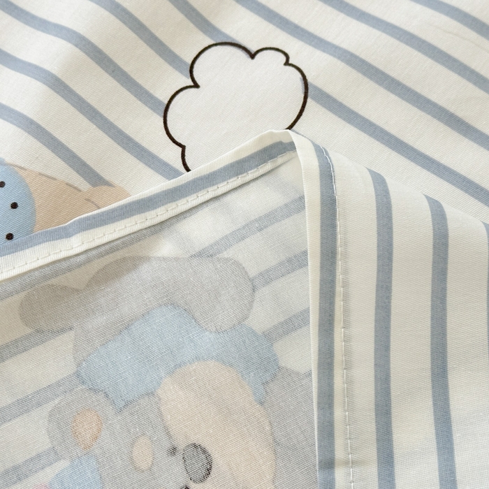 91家纺网 家纺一手货源 找家纺 曼之夏 2025新款全棉纯棉40支学生季卡通印花床单单床单床单单件 小狗日记