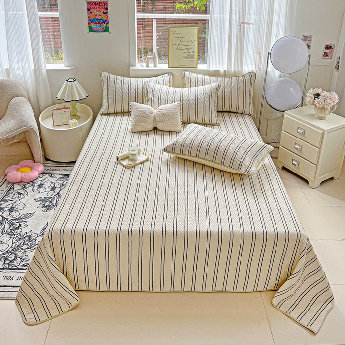 羽爱家纺 2025新款A类双面印花全棉水洗床盖套件-三件套 漫时光