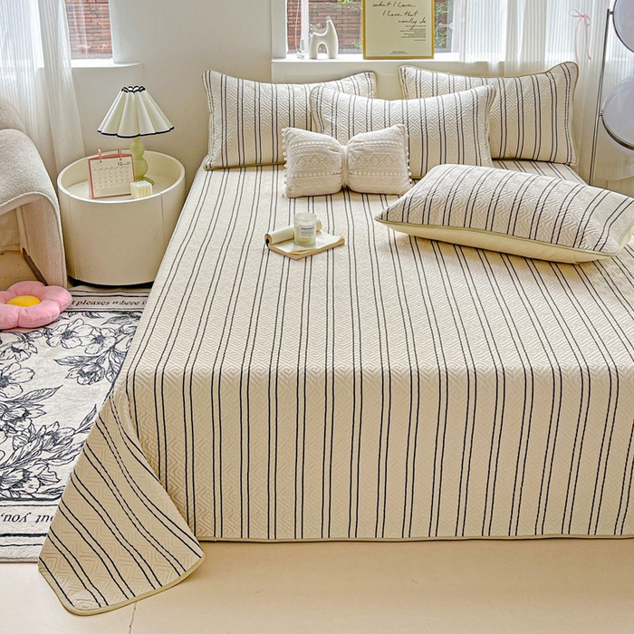 91家纺网 家纺一手货源 找家纺 羽爱家纺 2025新款A类双面印花全棉水洗床盖套件-三件套 漫时光