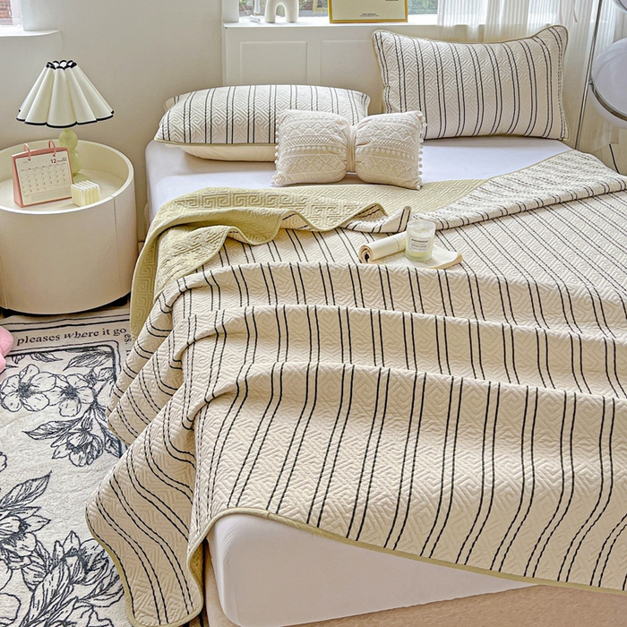 91家纺网 家纺一手货源 找家纺 羽爱家纺 2025新款A类双面印花全棉水洗床盖套件-三件套 漫时光