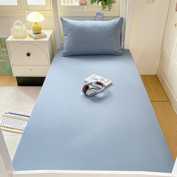 91家纺网 家纺一手货源 找家纺 （总）凡客家居 2025新款全棉学生床笠三件套