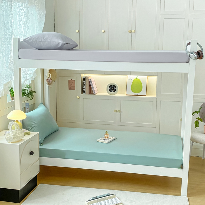 91家纺网 家纺一手货源 找家纺 （总）凡客家居 2025新款全棉学生床笠三件套