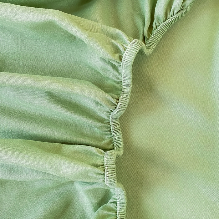 91家纺网 家纺一手货源 找家纺 凡客家居 2025新款全棉学生床笠三件套 中绿