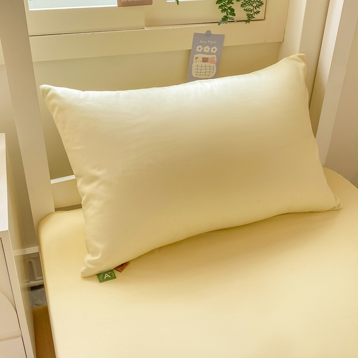 91家纺网 家纺一手货源 找家纺 凡客家居 2025新款全棉学生床笠三件套 茉莉黄