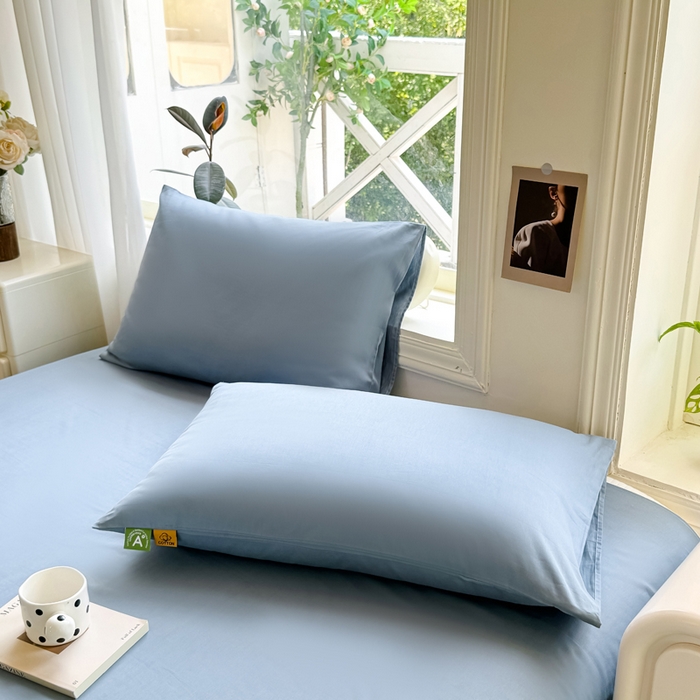 91家纺网 家纺一手货源 找家纺 凡客家居 2025新款全棉纯色简约单品床单系列 组合图