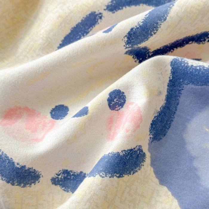 91家纺网 家纺一手货源 找家纺 曼之夏 2025新款原棉加厚磨毛印花四件套 布鲁兔