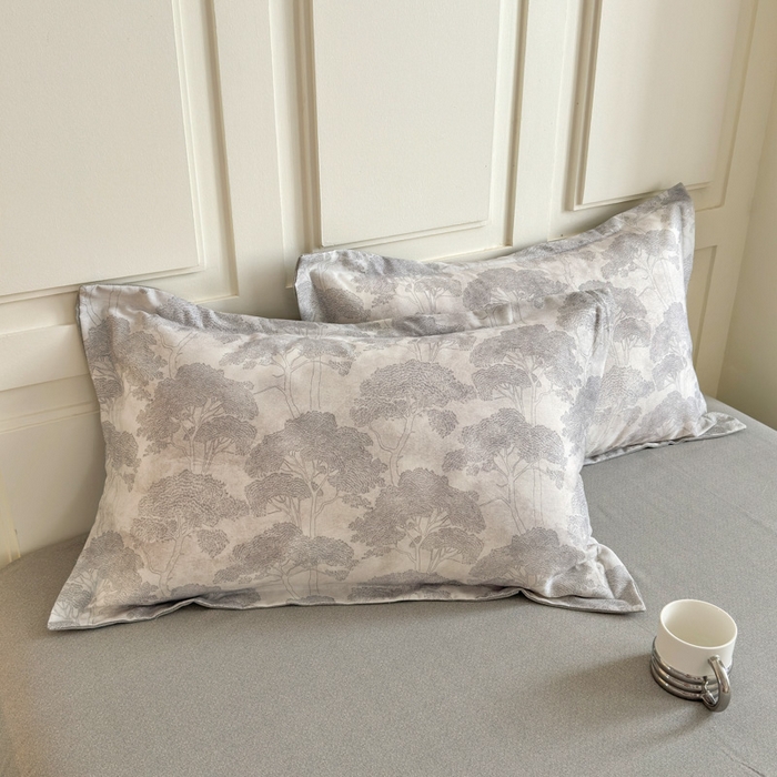 91家纺网 家纺一手货源 找家纺 曼之夏 2025新款原棉加厚磨毛印花四件套 春风十里