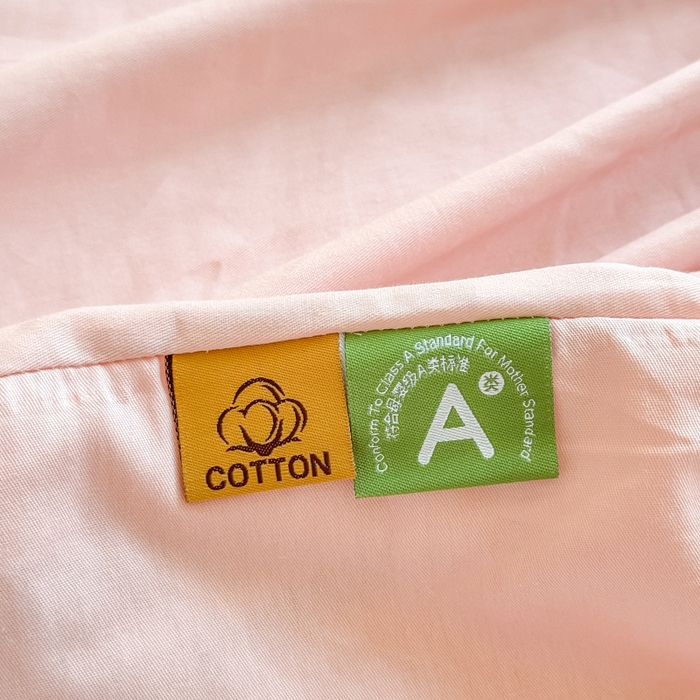 91家纺网 家纺一手货源 找家纺 凡客家居 2025新款全棉纯色简约床笠系列 仙女粉