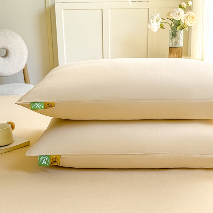 91家纺网 家纺一手货源 找家纺 凡客家居 2025新款全棉纯色简约床笠系列 奶茶