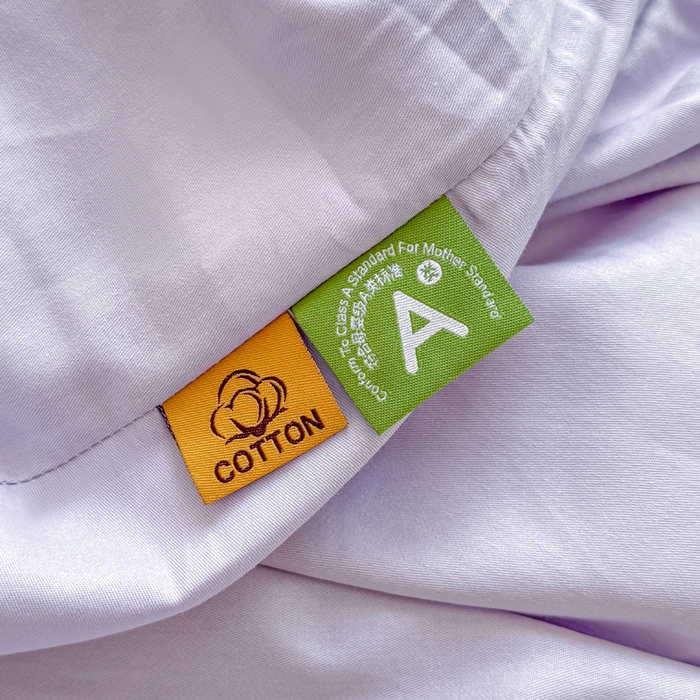 91家纺网 家纺一手货源 找家纺 凡客家居 2025新款全棉纯色简约床笠系列 丁香紫