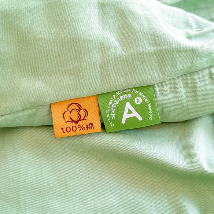 91家纺网 家纺一手货源 找家纺 凡客家居 2025新款全棉纯色简约床笠系列 中绿