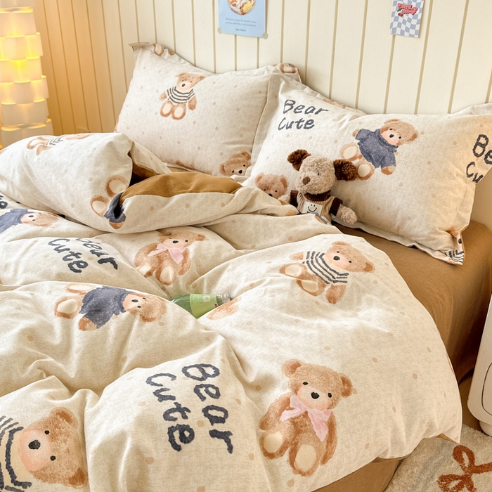 91家纺网 家纺一手货源 找家纺 曼之夏 2025新款原棉加厚磨毛印花四件套 奇想