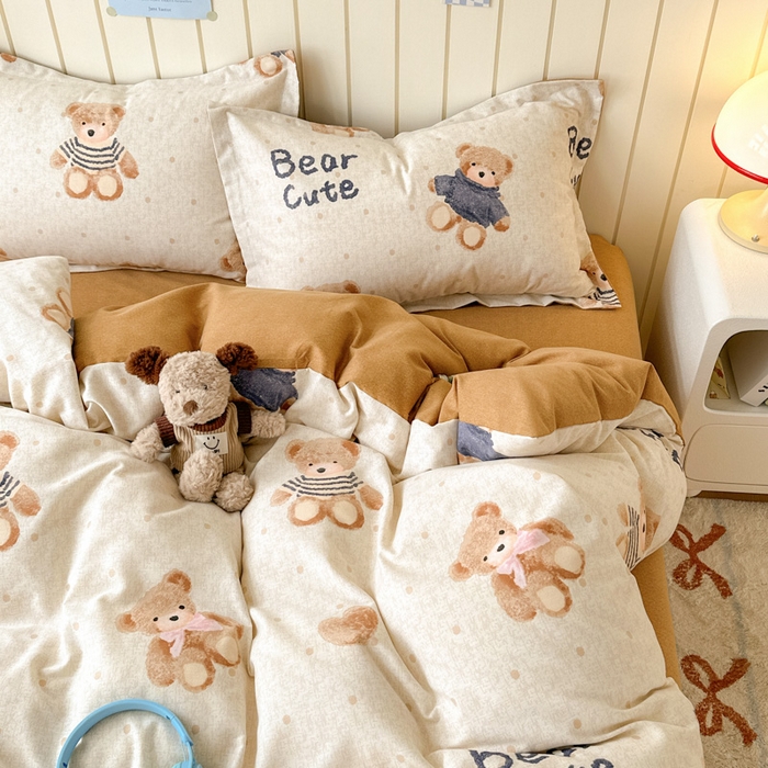 91家纺网 家纺一手货源 找家纺 曼之夏 2025新款原棉加厚磨毛印花四件套 奇想