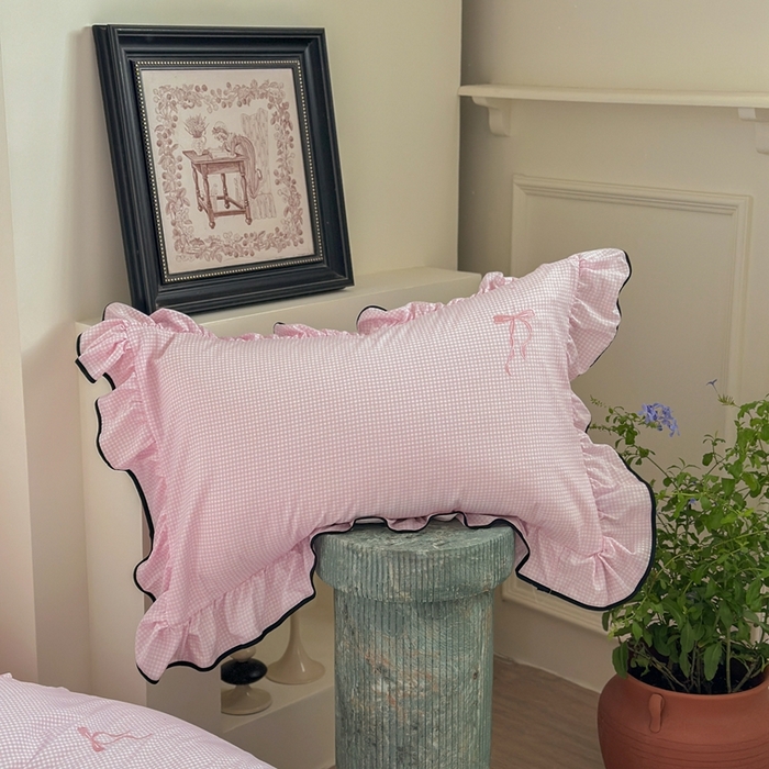 91家纺网 家纺一手货源 找家纺 优悦生活馆 2025新款水洗棉刺绣四件套-可可花园 可可花园-粉