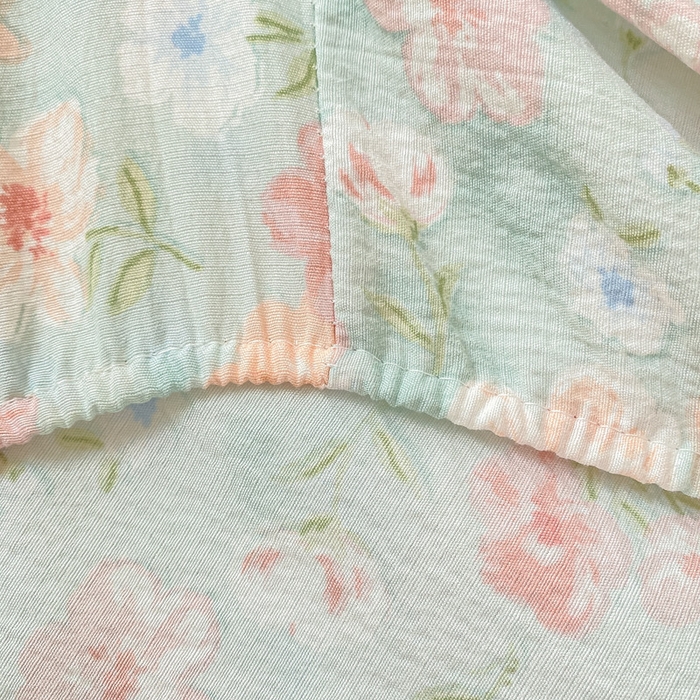 91家纺网 家纺一手货源 找家纺 丝芙妮家居（原乐视家纺） 2026新款A类皱皱纱亲肤木棉床笠-系列二兰亭