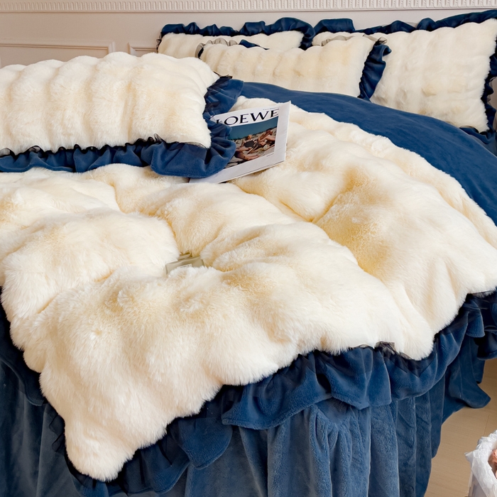 91家纺网 家纺一手货源 找家纺 （总）睡美人 2025新款亲肤舒适牛奶绒单品系列单被套单品被套单件被套