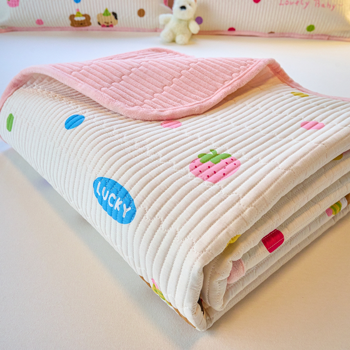 91家纺网 家纺一手货源 找家纺 X猫先生 2025新品棉加绒床盖一面全棉一面牛奶绒床盖炕盖加厚床单床垫四季款 冒险家（A棉B绒）