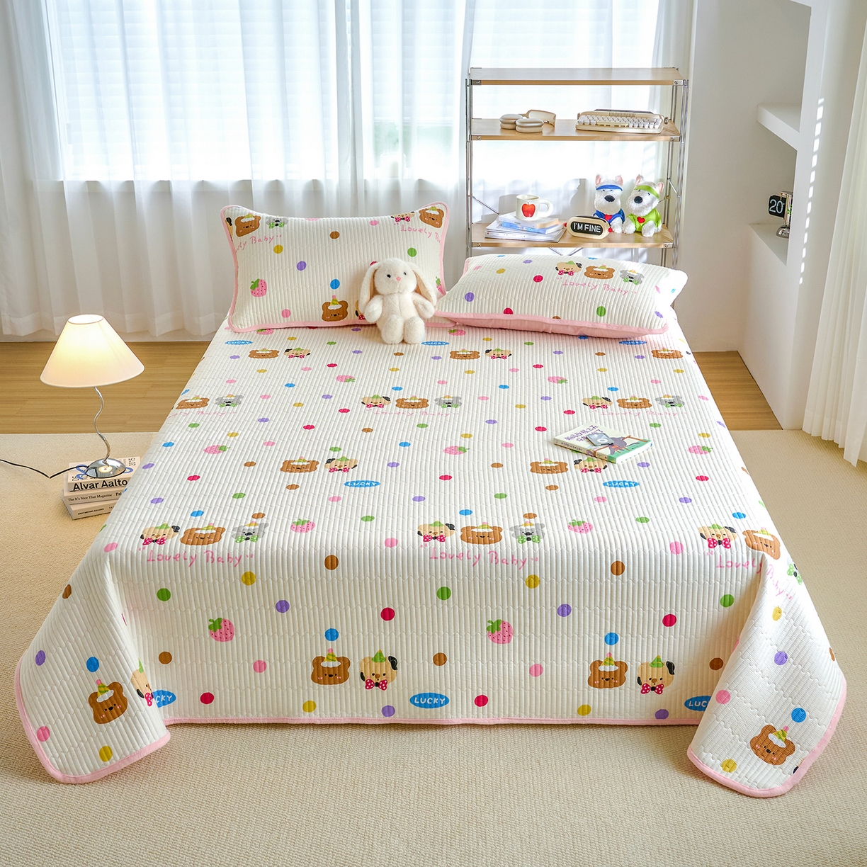 91家纺网 家纺一手货源 找家纺 X猫先生 2025新品棉加绒床盖一面全棉一面牛奶绒床盖炕盖加厚床单床垫四季款 冒险家（A棉B绒）