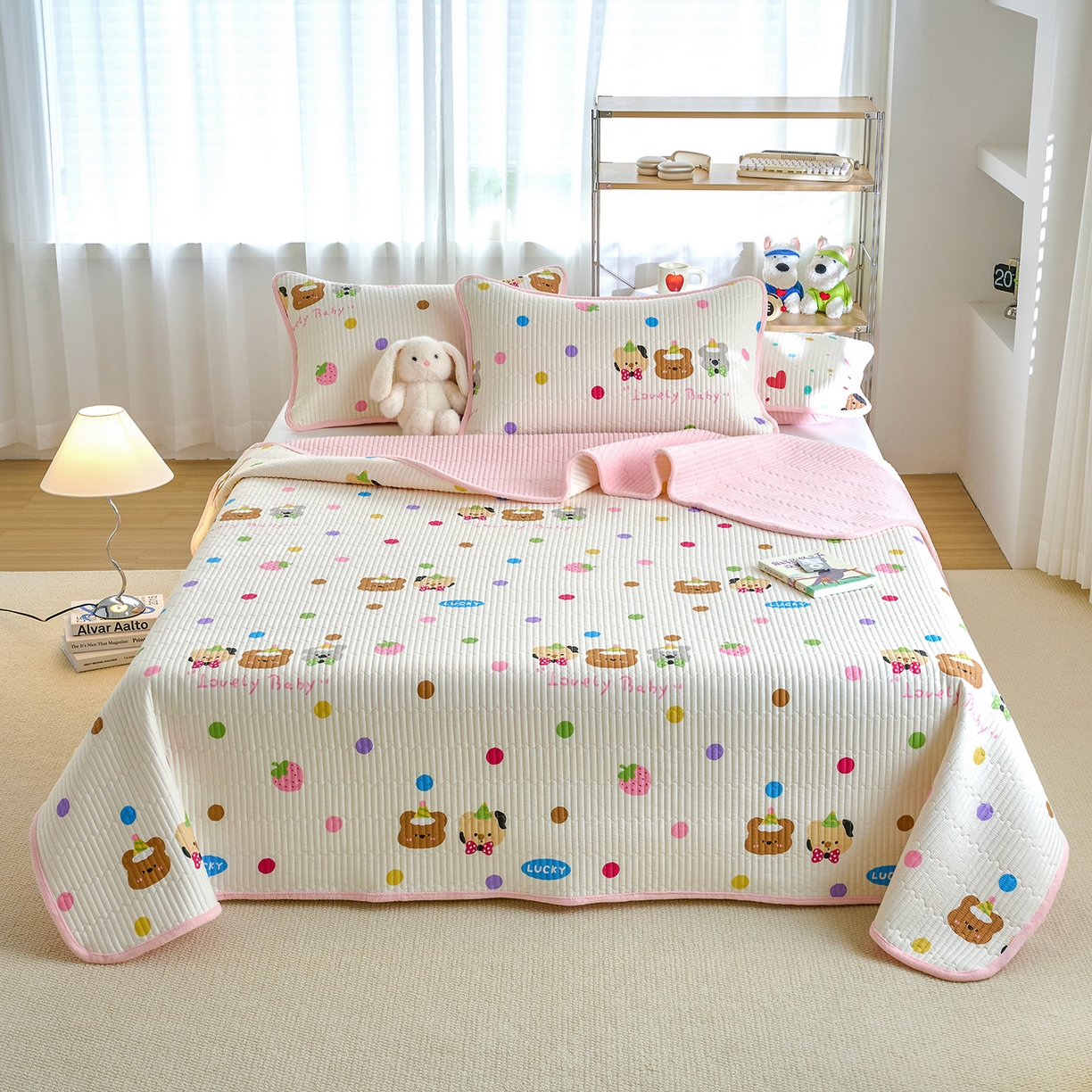 91家纺网 家纺一手货源 找家纺 X猫先生 2025新品棉加绒床盖一面全棉一面牛奶绒床盖炕盖加厚床单床垫四季款 冒险家（A棉B绒）