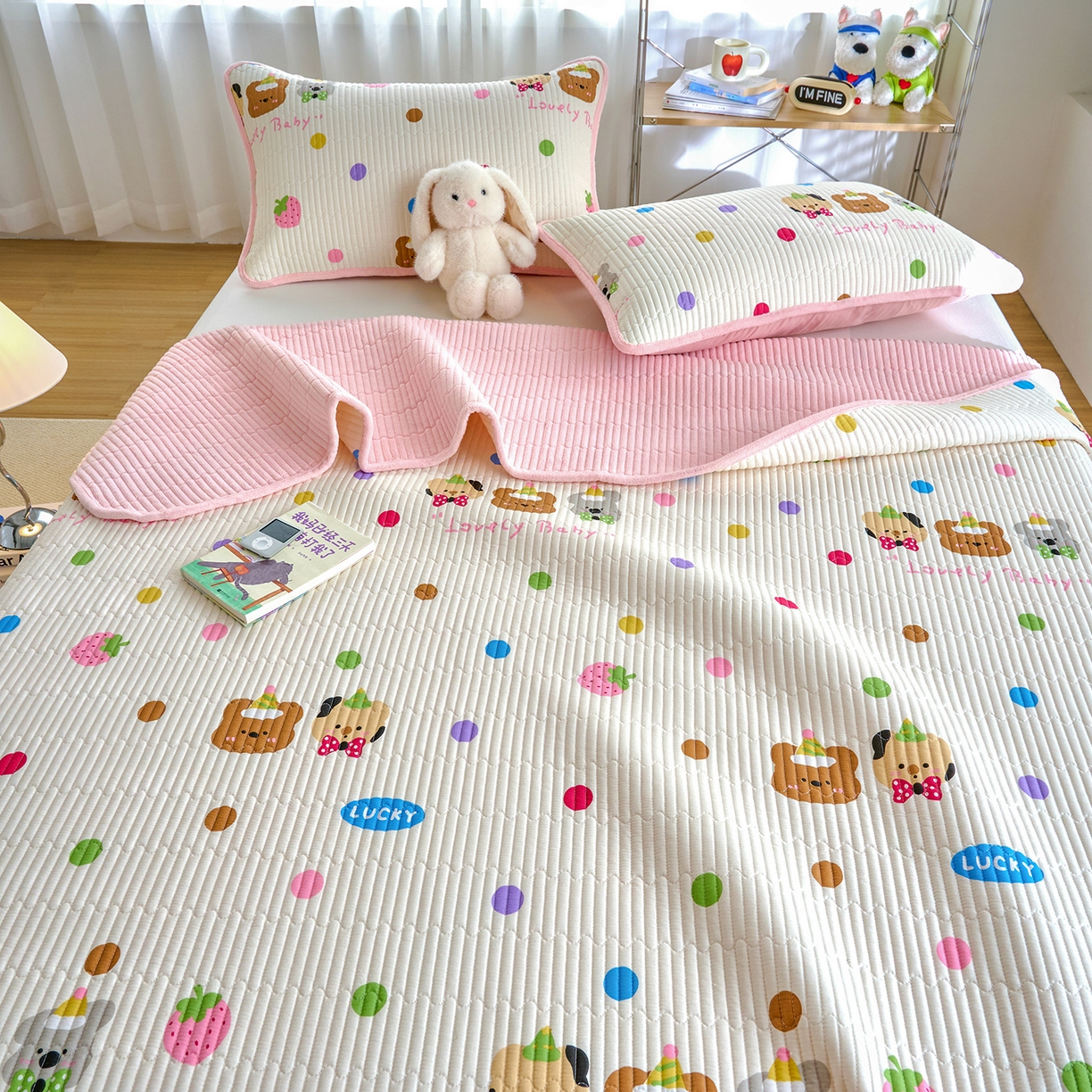 91家纺网 家纺一手货源 找家纺 X猫先生 2025新品棉加绒床盖一面全棉一面牛奶绒床盖炕盖加厚床单床垫四季款 冒险家（A棉B绒）