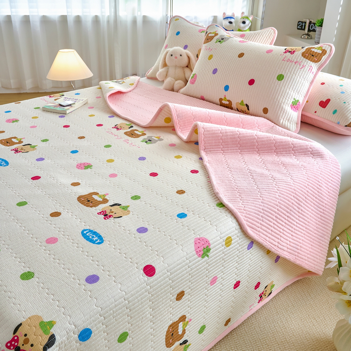 91家纺网 家纺一手货源 找家纺 X猫先生 2025新品棉加绒床盖一面全棉一面牛奶绒床盖炕盖加厚床单床垫四季款 冒险家（A棉B绒）