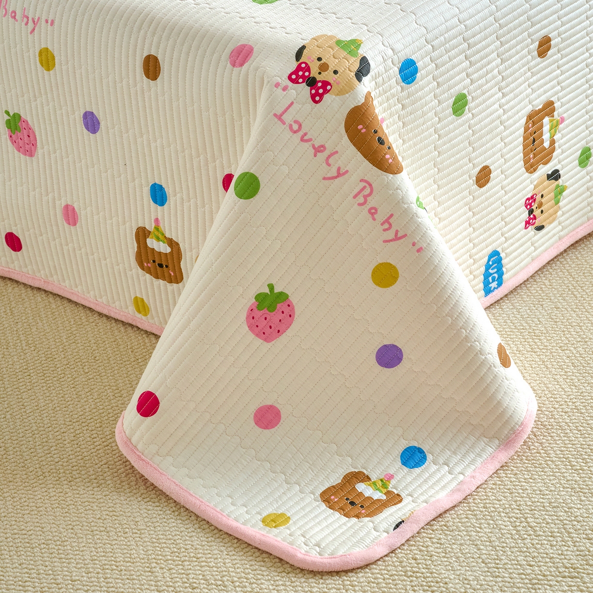 91家纺网 家纺一手货源 找家纺 X猫先生 2025新品棉加绒床盖一面全棉一面牛奶绒床盖炕盖加厚床单床垫四季款 冒险家（A棉B绒）