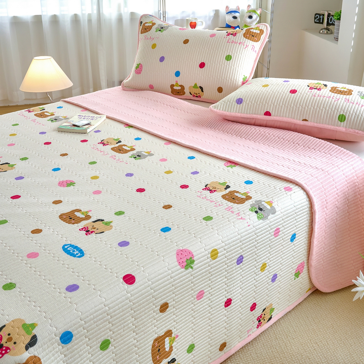 91家纺网 家纺一手货源 找家纺 X猫先生 2025新品棉加绒床盖一面全棉一面牛奶绒床盖炕盖加厚床单床垫四季款 冒险家（A棉B绒）