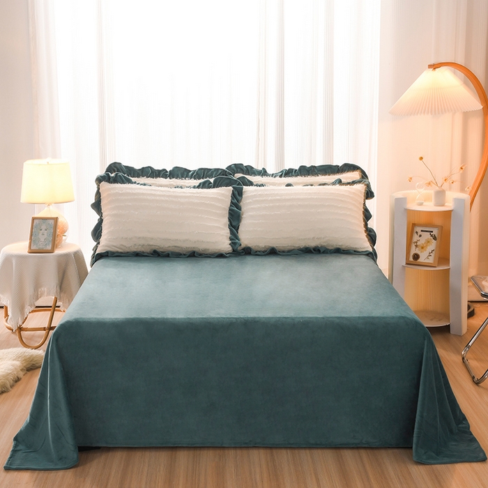 91家纺网 家纺一手货源 找家纺 （总）睡美人 2025新款亲肤舒适牛奶绒单品系列单床单单品床单单件床单