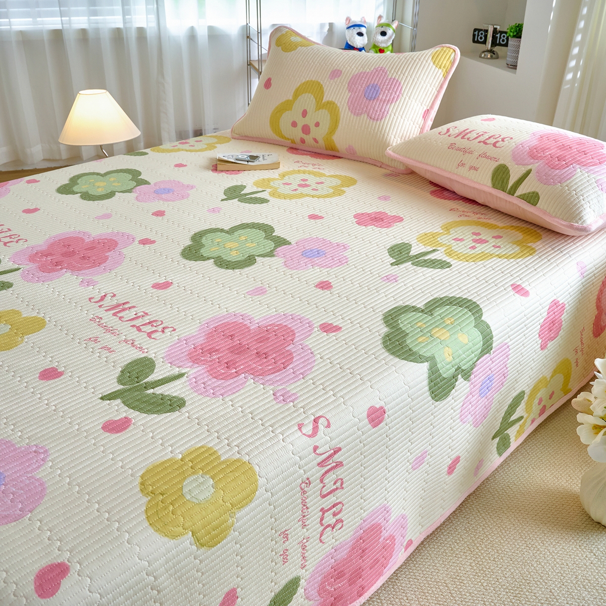 91家纺网 家纺一手货源 找家纺 X猫先生 2025新品棉加绒床盖一面全棉一面牛奶绒床盖炕盖加厚床单床垫四季款 贝利花都（A棉B绒）