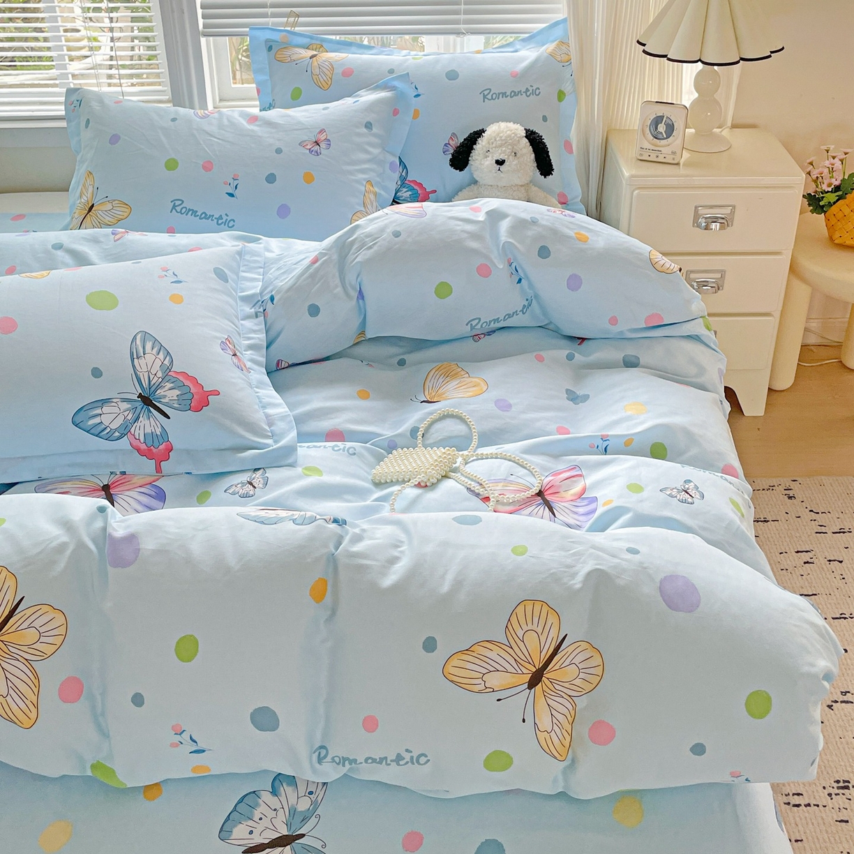 91家纺网 家纺一手货源 找家纺 （总）文黛家居 2025新款全棉喷气印花全棉纯棉印花系列四件套