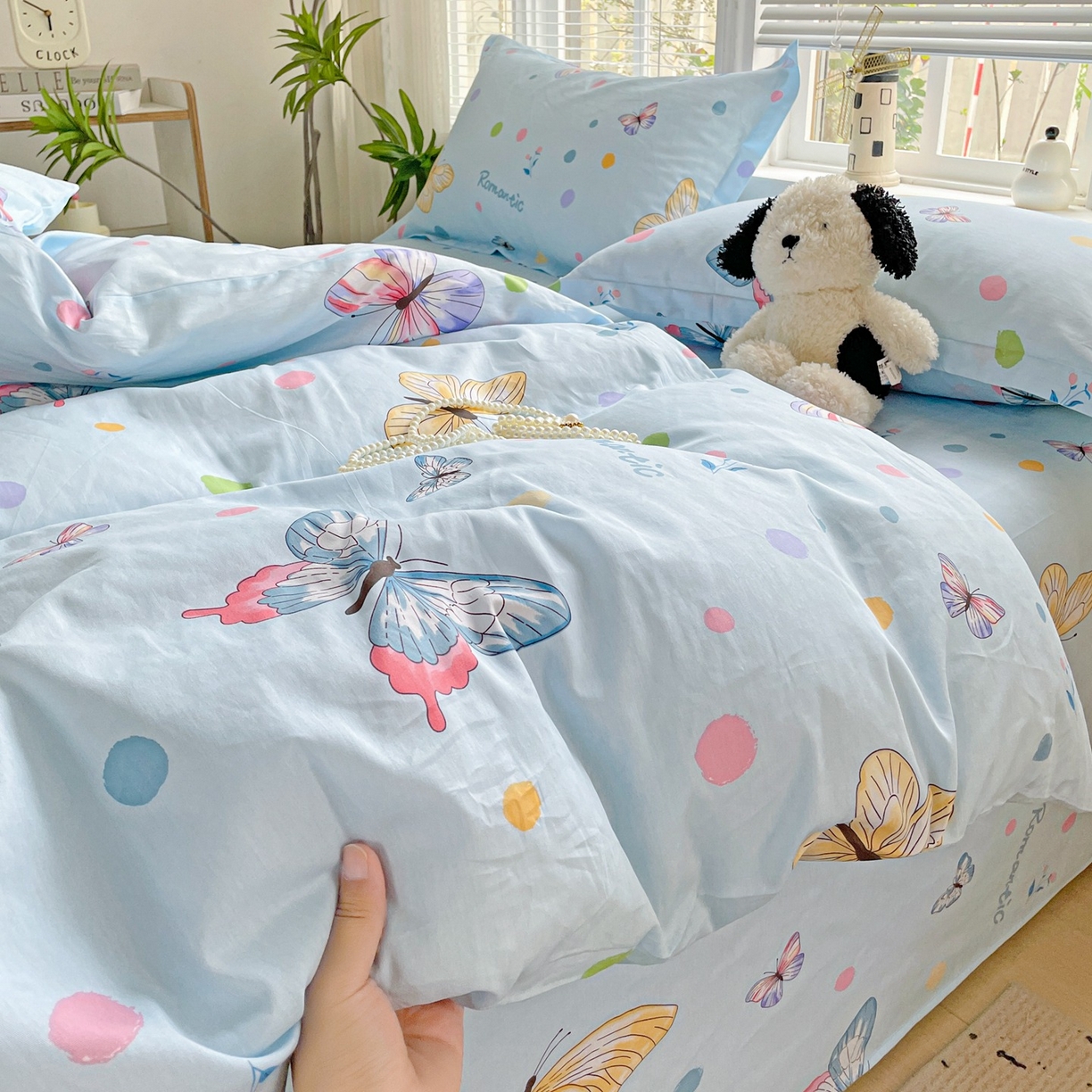 91家纺网 家纺一手货源 找家纺 （总）文黛家居 2025新款全棉喷气印花全棉纯棉印花系列四件套