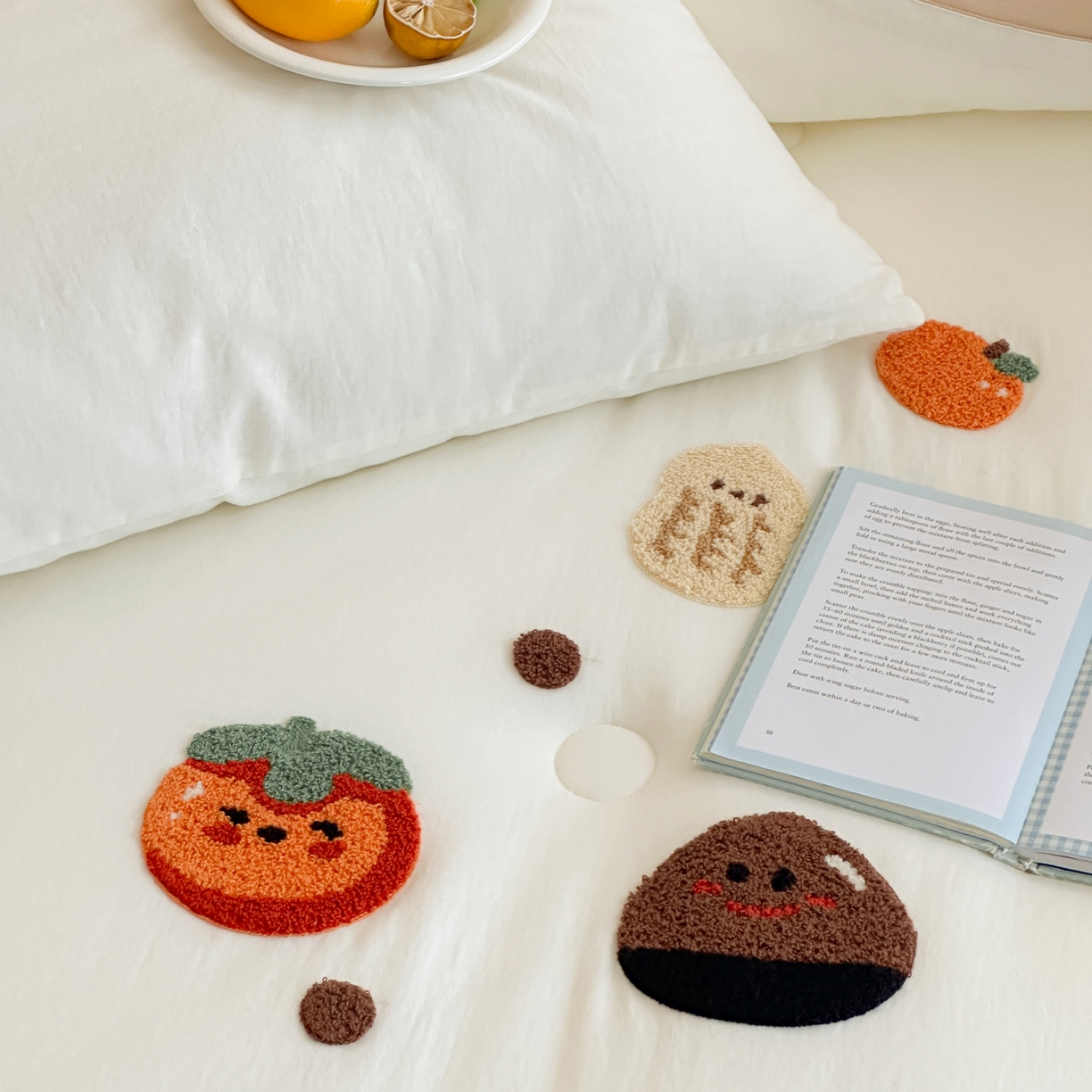 91家纺网 家纺一手货源 找家纺 一加一 2025新款全棉双层皱皱纱毛巾绣抗菌大豆被芯 甜甜小丸子